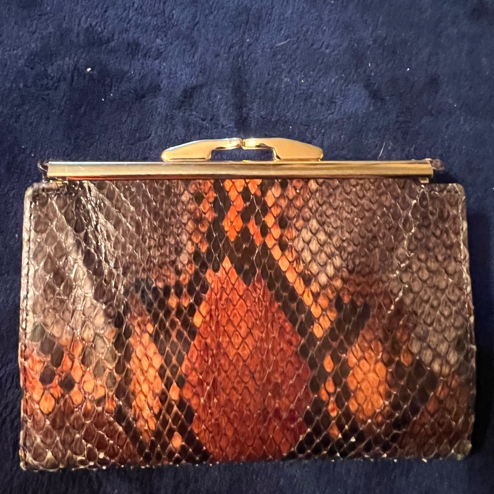 Vintage Bosca Original Python Clutch - image 3